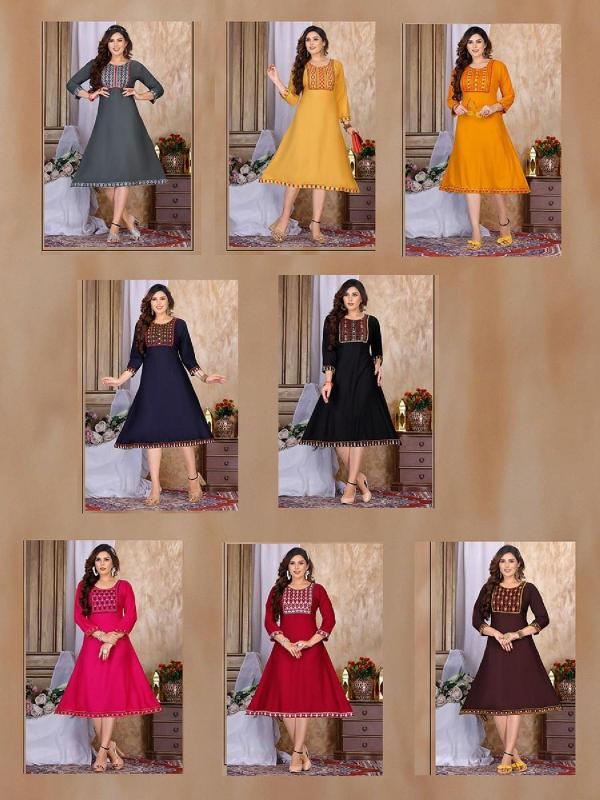 Riyaa Ruchika rayon Designer Exclusive Kurti collection